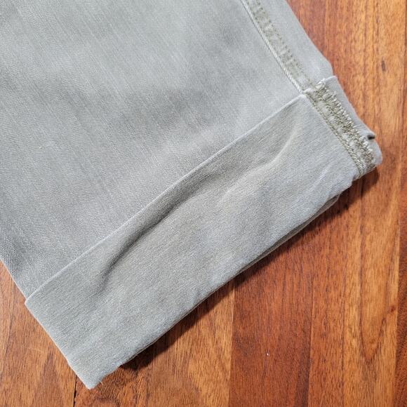 J. Jill Denim High Rise Crop Straight Leg Green Pants Size 18 - Picture 5 of 11